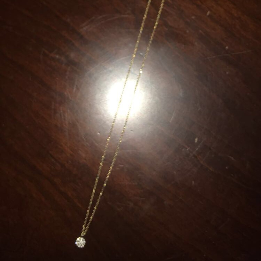 Dainty adjustable gold necklace